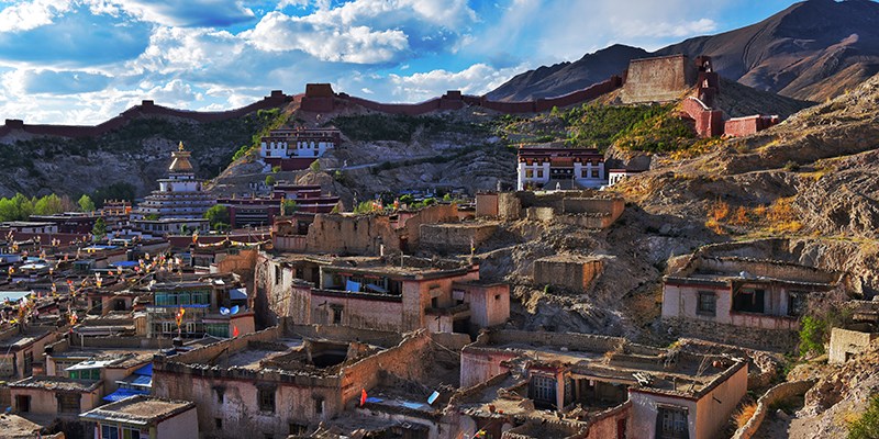 Distant View of Palkhor Monasery 