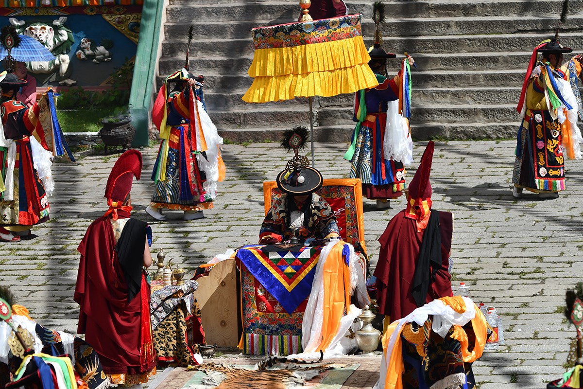 Mask Dance Festival in Tagong Monastery | Foto de Liu Bin