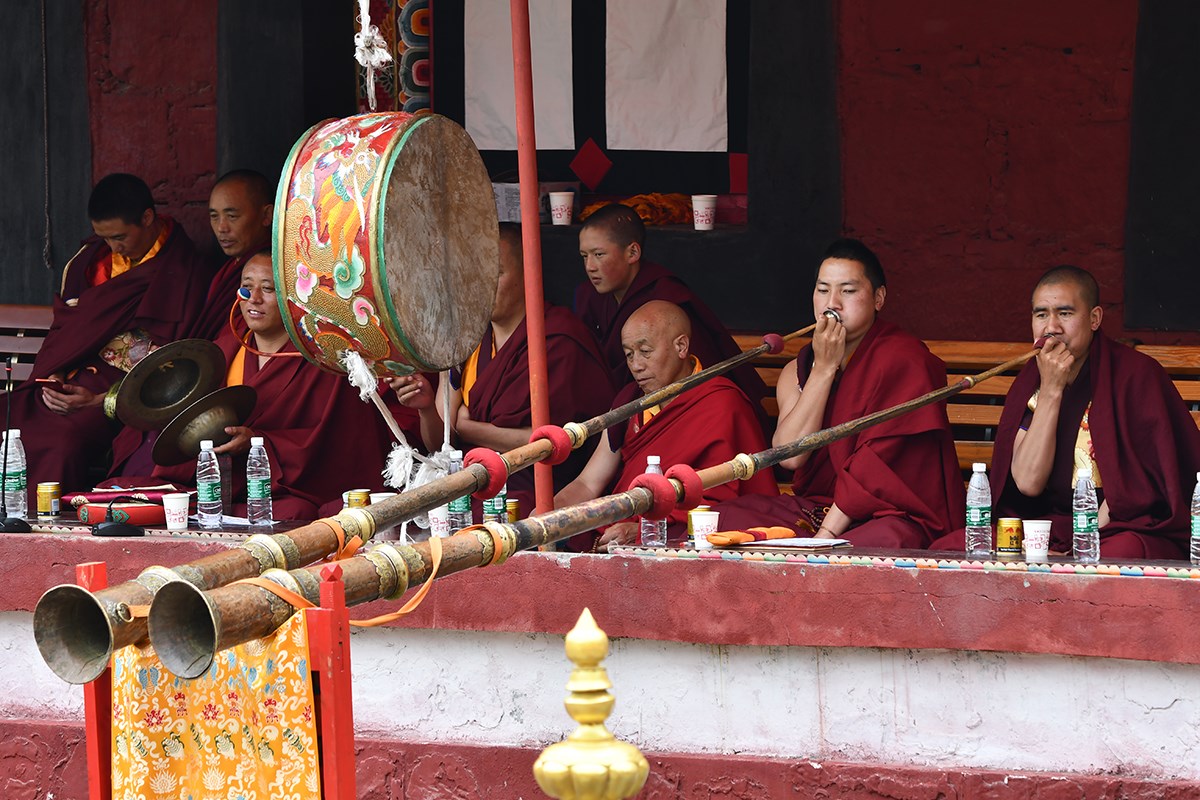 Mask Dance Festival in Tagong Monastery | Foto de Liu Bin