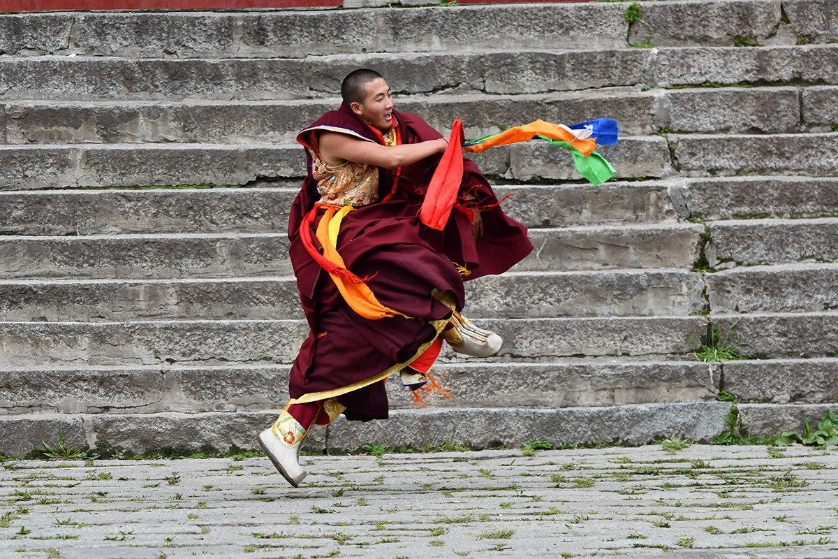 Mask Dance Festival in Tagong Monastery | Foto de Liu Bin
