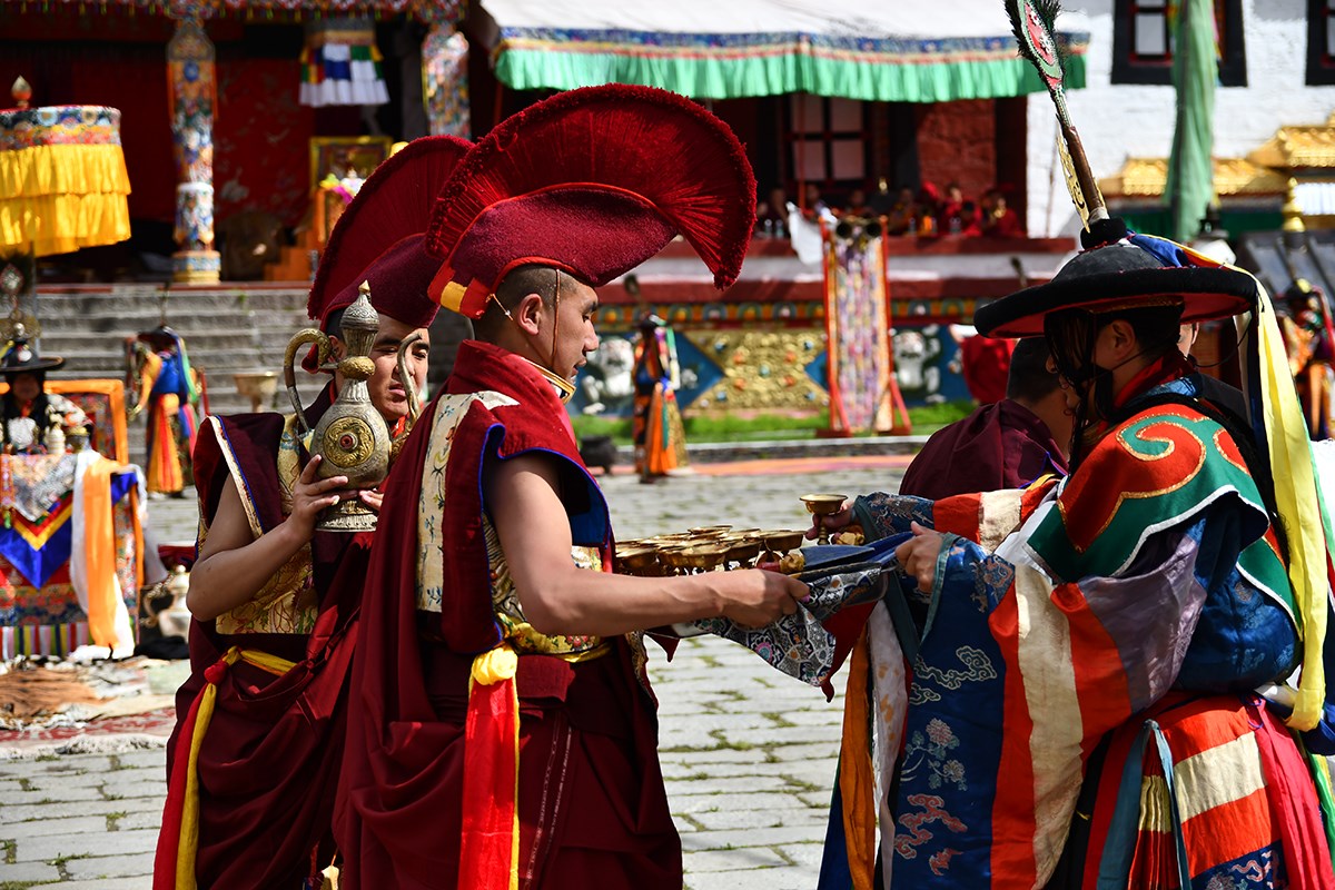 Mask Dance Festival in Tagong Monastery | Foto de Liu Bin