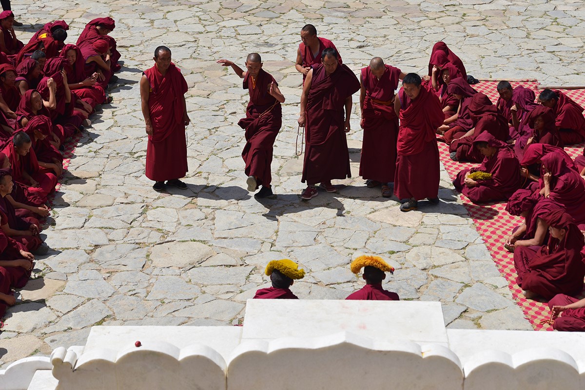 Debate in Drepung Monastery | Foto de Liu Bin