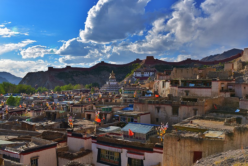 Distant View of Palkhor Monastery 