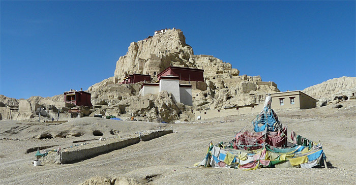 Ruine des Guge Koenigreiches in Tsada 