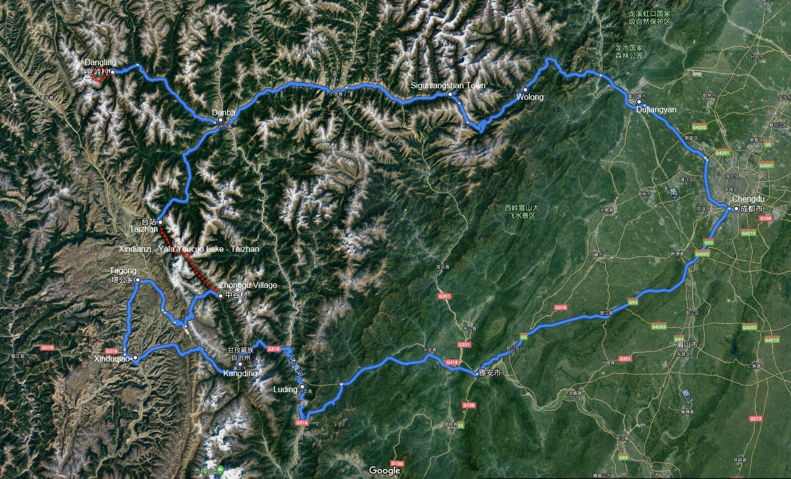 Trekking at Yala and Dangling in West Sichuan